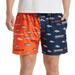 Men's Concepts Sport Navy/Orange Denver Broncos Breakthrough AOP Knit Split Shorts