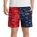 Men's Concepts Sport Navy/Red New England Patriots Breakthrough AOP Knit Split Shorts