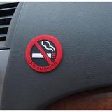 No Smoking Car Stickers Styling Round Red Sign Vinyl Sticker