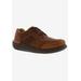 Wide Width Men's Miles Casual Shoes by Drew in Camel Leather (Size 9 1/2 W)