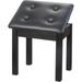 Winston Porter Giangiuseppe Faux Leather Flip Flop Storage Bench Faux Leather/Upholstered/Leather in Black | 18 H x 16 W x 12 D in | Wayfair