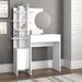 East Urban Home Catharine Vanity w/ Mirror Wood in White | 59.45 H x 41.34 W x 13.78 D in | Wayfair EF7AA25B20DA4CDA9162C2BC39E0FB34