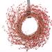 The Holiday Aisle® 18" Winter Christmas Front Door Pip Berry Wreath Wood/Twig in Brown/Red | 18 H x 18 W x 4 D in | Wayfair