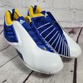 Adidas Shoes | Adidas Tmac 3 Restomod Shoes Mens 12 Tracy Mcgrady White Blue Basketball | Color: White | Size: 12