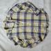 American Eagle Outfitters Tops | American Eagle Womens Plaid Button Down | Color: Blue/Yellow | Size: M