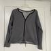 Athleta Tops | Athleta Shirt Womens Medium Gray Black Popover Drawstring Waist | Color: Gray | Size: M