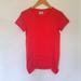 Athleta Tops | Athleta Red Short Sleeve Shirt Size Small | Color: Red | Size: S