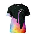 Jdefeg Pride Cat Top Kids 3D Kids Blouse T-Shirt Summer Print Girls Big Tops Clothes Boys Casual Teen Girls Tops Toddler Clothes Size 4 Girl Cotton Blends Black S