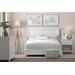 Stapleton Standard King Panel Bed in White - Alpine Furniture 2090-07EK
