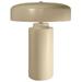 Justice Design Tower 16.5" Vanilla White Ceramic Mushroom Table Lamp