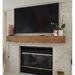 Millwood Pines Shiela Fireplace Shelf Mantel in Brown/Green | 7 H x 72 W x 8 D in | Wayfair 5161A8410F564F688F6A4E76E6825AF9