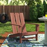 Andover Mills™ Ponce Solid Wood Adirondack Chair Wood in Brown | 38 H x 28 W x 37 D in | Wayfair BCHH7366 41919110