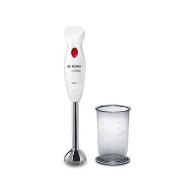 Mixeur Plongeant 400W Blanc pied Inox Bol 0,75L 4 lames Inox Gobelet Gradué Pied Amovible - Blanc