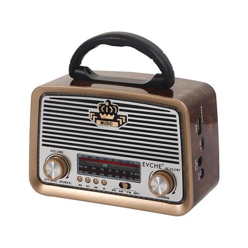 Retro Radio mit Bluetooth, FM AM SW Küchenradio Retro Akku Radio Tragbares Nostalgie Radio