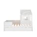 Harper Orchard Twin Size House Low Loft Bed w/ Trundle Wood in White | 55.3 H x 40.5 W x 77.9 D in | Wayfair 33ECF9B7310942C08D6EE59B4CFD9503