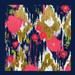 Dakota Fields Ikat Drippy Flowers 2 - Wrapped Canvas Graphic Art Canvas | 20 H x 20 W x 1.25 D in | Wayfair 6280DC11983A448DB53F7C04742404E5