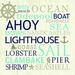 Breakwater Bay Nautical Words 2 - Wrapped Canvas Textual Art Canvas in White | 36 H x 36 W x 1.25 D in | Wayfair 99E41F7FA69446D98CDC7577CB2F5B97