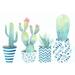 Union Rustic Cacti in Patterned Pots - Wrapped Canvas Painting Canvas | 8 H x 12 W x 1.25 D in | Wayfair 16239151A2B04858A19AA3A44179157E