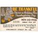 Winston Porter Be Thankful Poster - Wrapped Canvas Textual Art Metal | 32 H x 48 W x 1.25 D in | Wayfair 9B33A15CD6C8486AB574A5B32A361F16