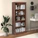 Millwood Pines Aymeline 71.2" H x 28.3" W Wood Standard Bookcase Wood in Brown | 71.2 H x 28.3 W x 11.4 D in | Wayfair