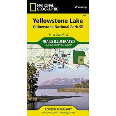 Yellowstone Lake: Yellowstone National Park Se Map