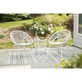 Signature Design by Ashley Mandarin Cape Outdoor Chairs with Table (Set of 3) - 28"W x 29"D x 33"H