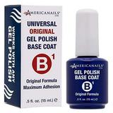 Americanails B1 Gel Polish Base Coat - Original Dual Cure Formula for Maximum Adhesion Long Lasting Soak Off UV LED Fast Drying Nail Gel Foundation (.5 oz)