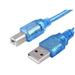25ft USB 2.0 Cable for HP - Envy 4500 Network-Ready Wireless e-All-in-One Printer Blue