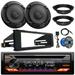 JVC KD-T925BTS Single DIN Bluetooth CD Player USB AUX Stereo SiriusXM Amazon Alexa Car Audio Receiver 2x 6.5 Sport Series Speakers Dash Radio Install Kit Speaker Adapters Speaker Wire Antenna