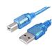 10ft usb 2.0 type a male to b male cable cord for canon hp lexmark epson stylus dell xerox samsung printer scanner Blue