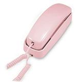 AT&T TRIMLINE 210 Corded Home Phone No AC Power Required Improved Easy-wall-mount Lighted Big Button Keypad 13 SpeedDial Keys Last Number Redial Mute Flash Volume Control Princess Phone PINK