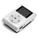 moobody Portable MP3 Player Metal Clip-on MP3 Player with LCD Screen Support TF Wide Application Silver