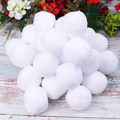 Fausses boules de neige souples réalistes d'intérieur pour enfants jeu de Noël jouets amusants