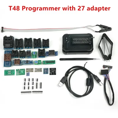XGECU Original T48 (TL866-3G) Programmeur + 27 Adaptateur Support 28000 + IC pour éventuelles