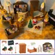 Jouets miniatures pour enfants jouets de chambre à coucher cuisine forêt famille objets