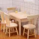 Table à manger et chaise miniatures en bois maison de courses meubles de simulation jouets de