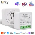 16A Tuya WIFI Smart Switch 2 Façon Contrôle Mini DIY Lumière Passe Smart Home Fonctionne avec Tuya