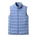 Veste sans manches rembourrée en duvet de canard blanc pour homme Gilet Ultra-léger chaud grande