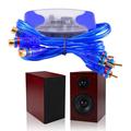 Noise Filter 50W Universal 4-Channel RCA Ground Loop ABS Metal Noise Filter Noise Isolator for Car Audio