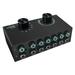 6 in 1 Out L / R Stereo Audio Switcher with Mute Button Portable RCA Stereo Audio Switch Audio Splitter