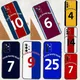 Coque Personnalisée Football Strips pour Samsung Galaxy Coque pour A54 A34 A14 A53 A13 A33