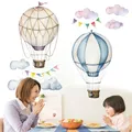 Cartoon Flying balloon Cloud amovible autocollant mural enfant jardin d'enfants chambre à coucher