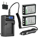 Kastar 2-Pack Li-10B Battery and LCD AC Charger Compatible with Olympus Camedia C-770 Ultra Zoom Camedia C-5000 Sport Zoom Camedia C-5000 Zoom Camedia C-7000 Zoom Camedia D-590 Camedia X-1