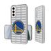 Golden State Warriors Text Backdrop Design Galaxy Clear Case