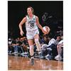Sabrina Ionescu New York Liberty Autographed 16" x 20" Dribbling in White Jersey Photograph