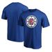 Men's Fanatics Branded Royal LA Clippers Primary Logo Team T-Shirt