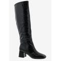Wide Width Women's Remi Boots by Bellini in Black Crinkle Metallic (Size 7 W)