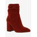 Women's Carson Bootie by Bellini in Red Microsuede (Size 8 1/2 M)