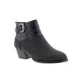 Extra Wide Width Women's Riley Booties by Ros Hommerson in Black (Size 9 WW)