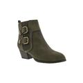 Wide Width Women's Raya Booties by Ros Hommerson in Olive (Size 7 1/2 W)